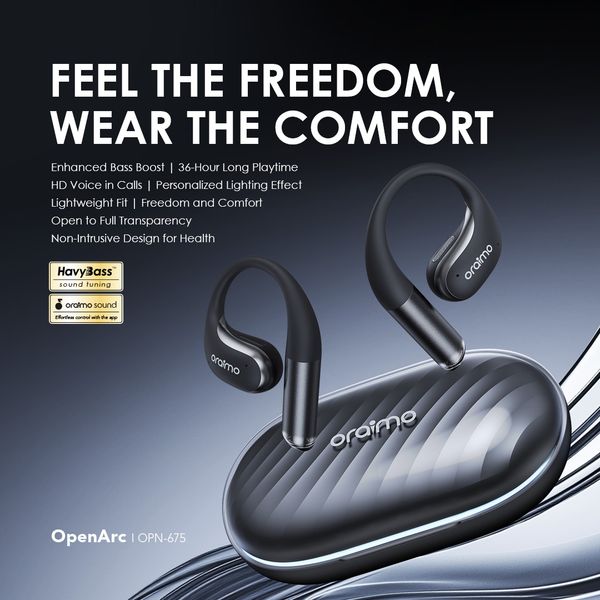 oraimo OpenArc Open-Ear Wireless Earphones